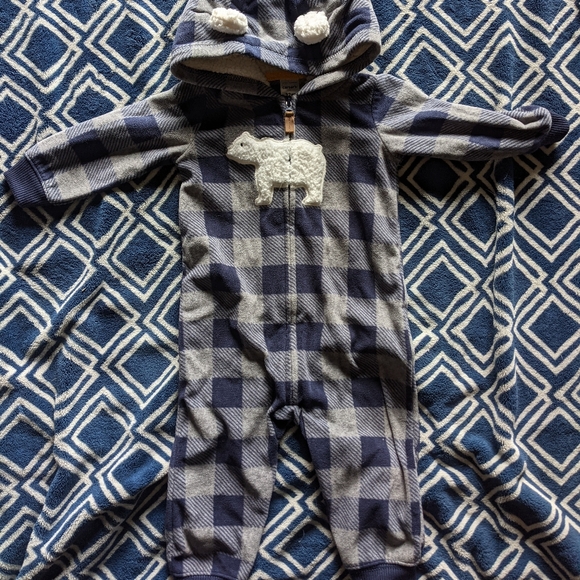 Carter's Fleece One-Piece - Picture 1 of 2